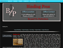 Tablet Screenshot of bindingpros.com
